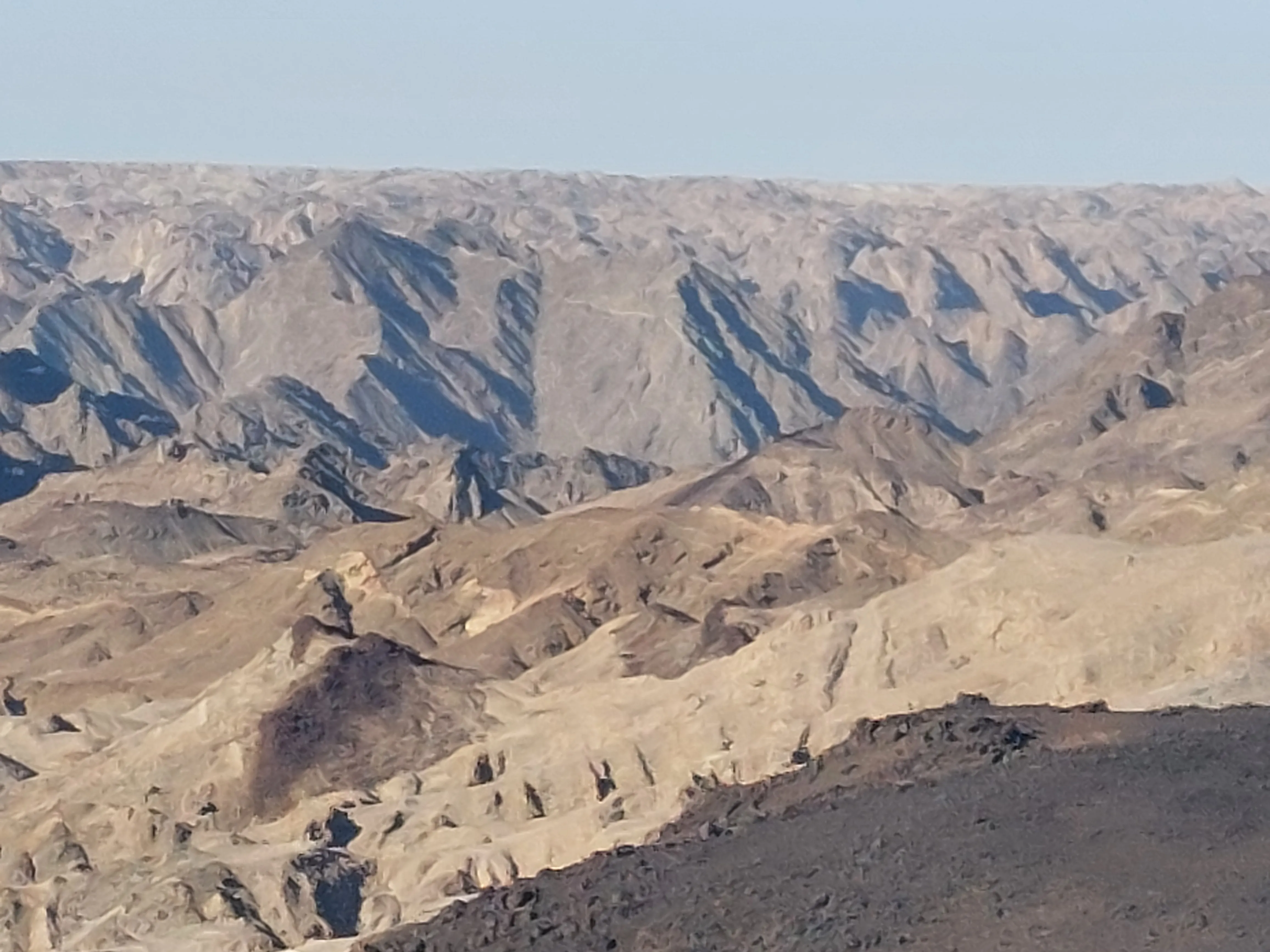 Moon Valley desert dune sandscape with sunset in Namibia - Dominus Dune Tours