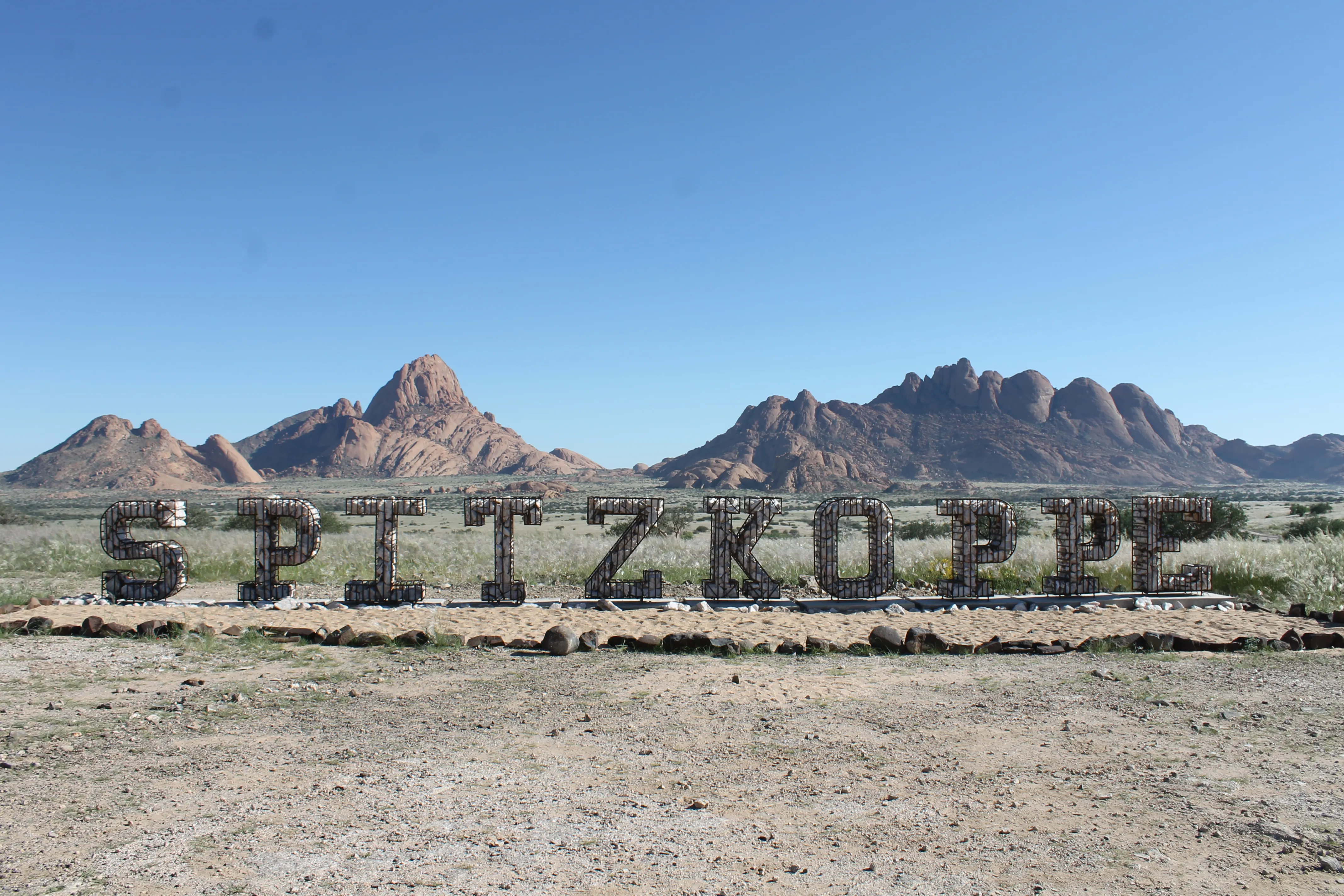 Close-up shot of rock textures at Spitzkoppe