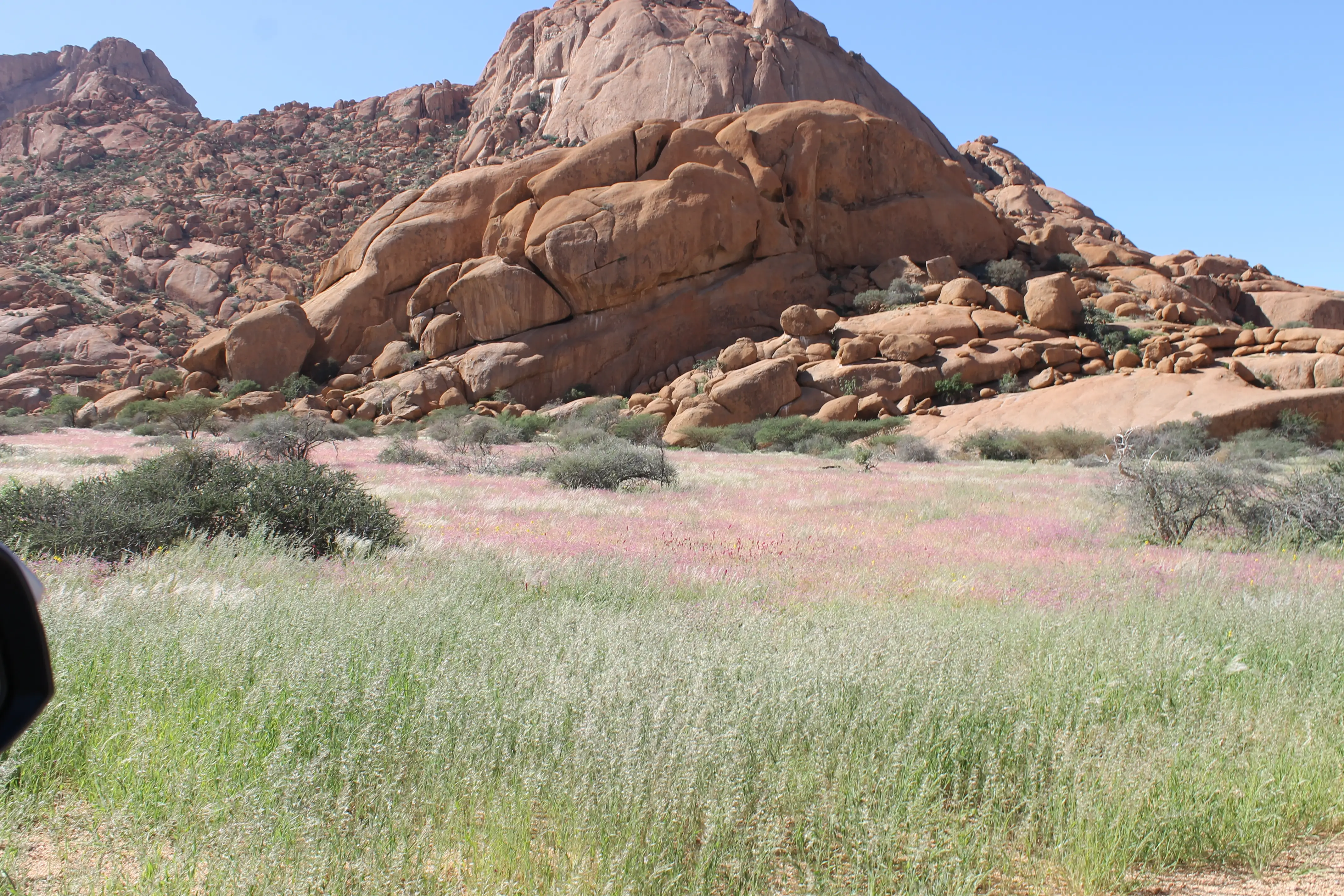 Rocky desert landscape around Spitzkoppe Namibia