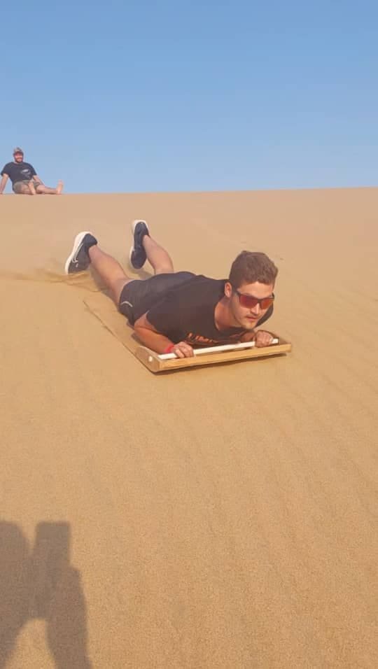 Dune Boarding in Namibia - Dominus Dune Tours